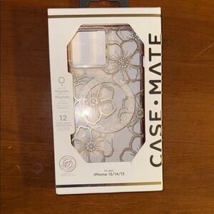 Case-Mate Silver Floral iPhone Case